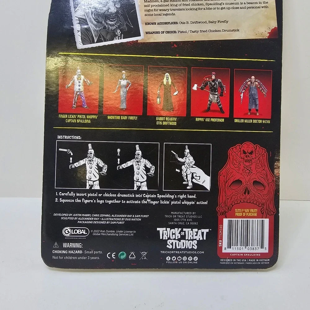 House of 1000 Corpses Captain Spaulding Action Figure Trick or Treat Studios